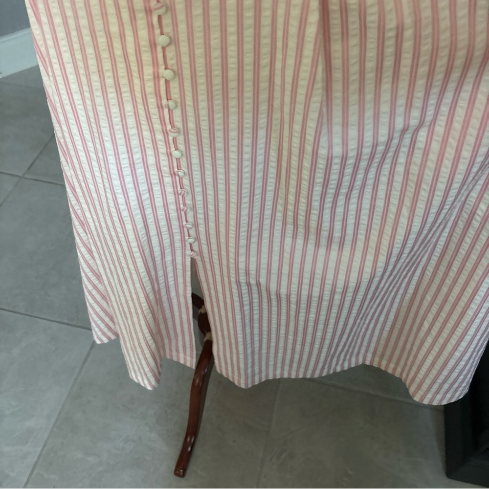 English Factory Pink and White Striped Maxi Dress - Picture 4 of 7